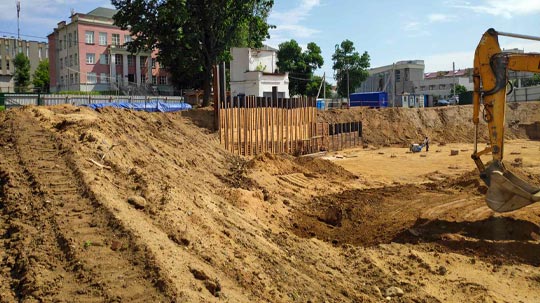 Строительство жилого комплекса «Маэстро» на пл. Богушевича